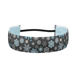 Cinta Para La Cabeza Navidades Blue Snowflakes