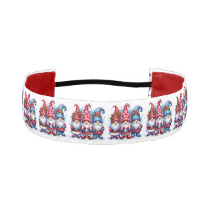 Cinta Para La Cabeza Navidades de Gnomes de color azul y rojo