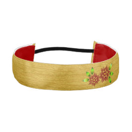 Cinta Para La Cabeza Navidades de Poinsettia Satin