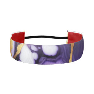 Cinta Para La Cabeza Negrita Moda de oro morado de moda