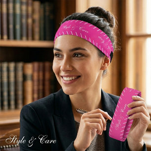 Cinta Para La Cabeza Nombre de Favorito Personalizado Decorativo Rosa