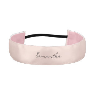 Cinta Para La Cabeza Nombre personalizado rosado y polvoriento