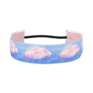 Cinta Para La Cabeza Nubes de malvaviscos rosados no delgadas