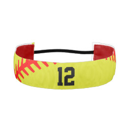 Cinta Para La Cabeza Número de Personalizado Softball