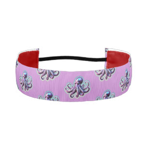 Cinta Para La Cabeza Octopus púrpura