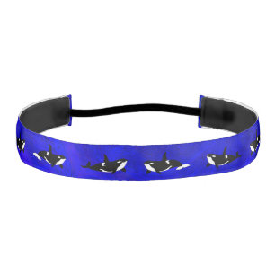 Cinta Para La Cabeza Orcas Royal Blue - Cabeza