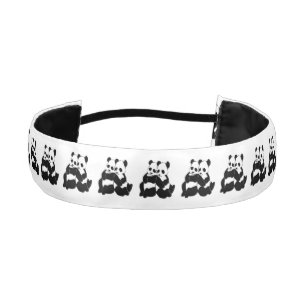 Cinta Para La Cabeza Osos de panda cortos