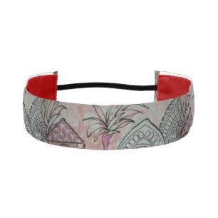 Cinta Para La Cabeza Palmera rosa