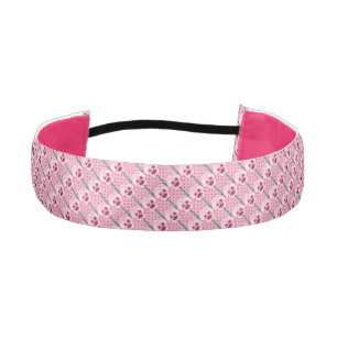 Cinta Para La Cabeza Pantalones rosados de concha - patrón de fondo de