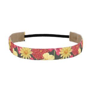 Cinta Para La Cabeza Papel pintado floral en estilo de la acuarela