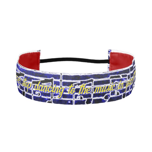 Cinta Para La Cabeza Pasos musicales- Blues eléctricos Cabeza no desliz (Anverso)