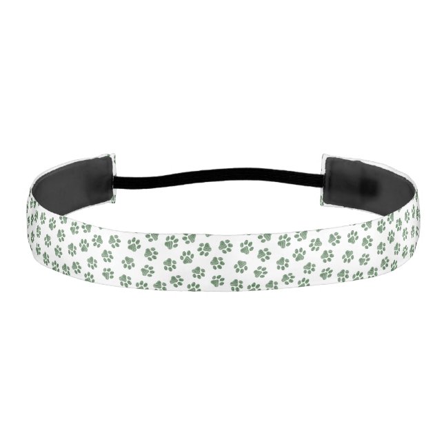 Cinta Para La Cabeza Pasta de perro, garras de perro, patas verdes (Anverso)