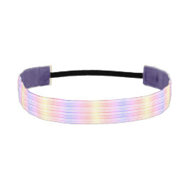 Cinta Para La Cabeza Pastel Rainbow Striped Modern
