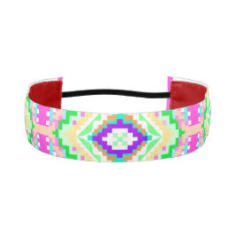 Cinta Para La Cabeza Patrón boho geométrico colorido