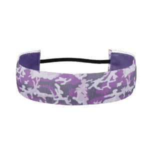 Cinta Para La Cabeza Patrón Camo PurpleBerry