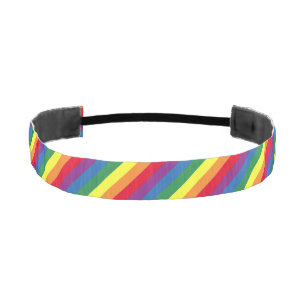 Cinta Para La Cabeza Patrón de arco iris diagonal