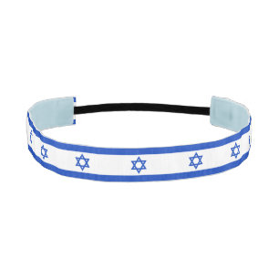 Cinta Para La Cabeza Patrón de bandera de Israel moderno patriótico