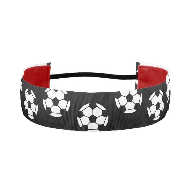 Cinta Para La Cabeza Patrón de bolas de fútbol (Anverso)