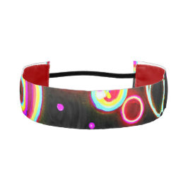 Cinta Para La Cabeza Patrón de brillo de neón vibrante