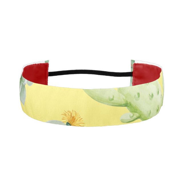 Cinta Para La Cabeza Patrón de cactus 9 (Anverso)