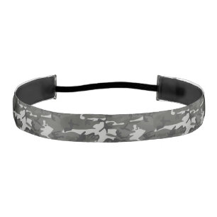 Cinta Para La Cabeza Patrón de camuflaje gris, patrón militar, ejército