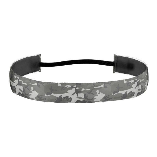 Cinta Para La Cabeza Patrón de camuflaje gris, patrón militar, ejército (Anverso)