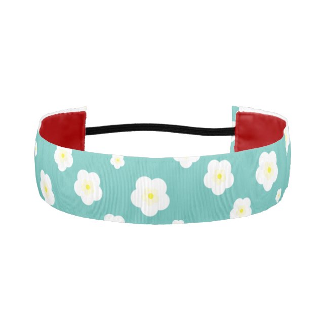 Cinta Para La Cabeza Patrón de flor de margarita en gradiente de verano (Anverso)