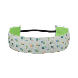 Cinta Para La Cabeza Patrón de flor de vegetación de cactus