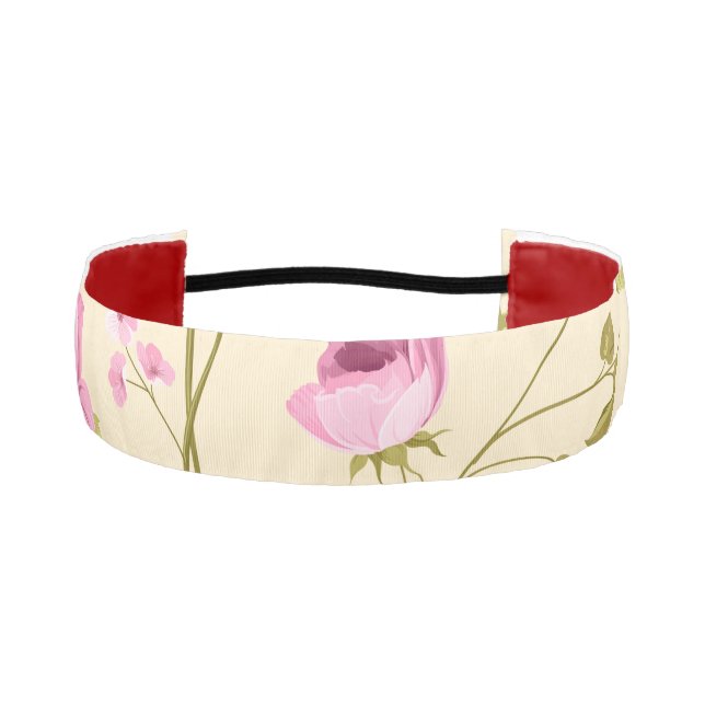 Cinta Para La Cabeza Patrón de flores 16 (Anverso)