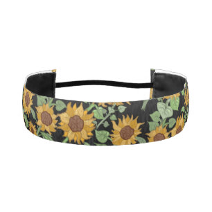 Cinta Para La Cabeza Patrón de girasoles de Cottagecore