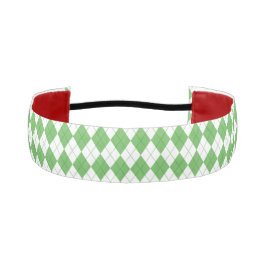 Cinta Para La Cabeza Patrón de Golf Argyle Verde 