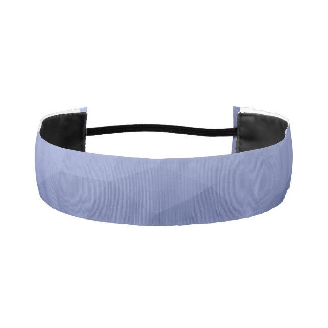 Cinta Para La Cabeza Patrón de malla geométrica con gradiente azul gris (Anverso)