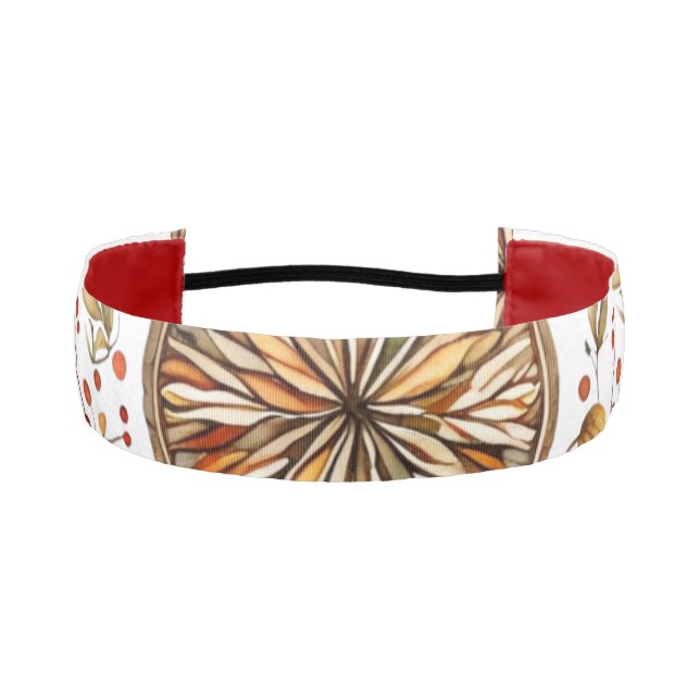 Cinta Para La Cabeza Patrón de Mandala de otoño (Anverso)