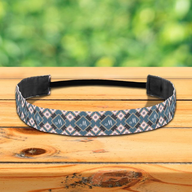 Cinta Para La Cabeza Patrón de monograma floral geométrico de Moda mode (Subido por el creador)