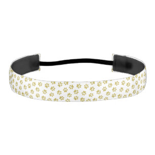 Cinta Para La Cabeza Patrón De Paws, Paws De Perro, Papas De Oro