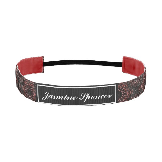 Cinta Para La Cabeza Patrón de piel de serpiente único marrón (Anverso)