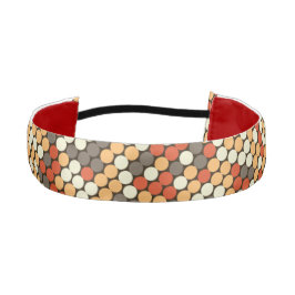 Cinta Para La Cabeza Patrón de puntos de polka de moda en rojo y verde