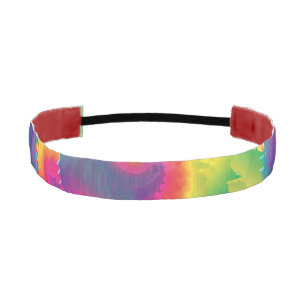 Cinta Para La Cabeza Patrón de tinte de lazos arco iris de Guay