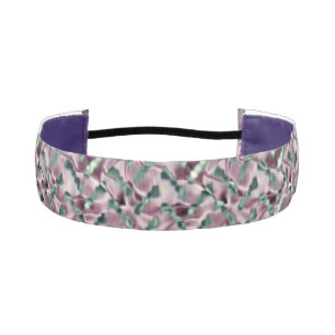 Cinta Para La Cabeza Patrón floral arrugado Cabeza-Lavander
