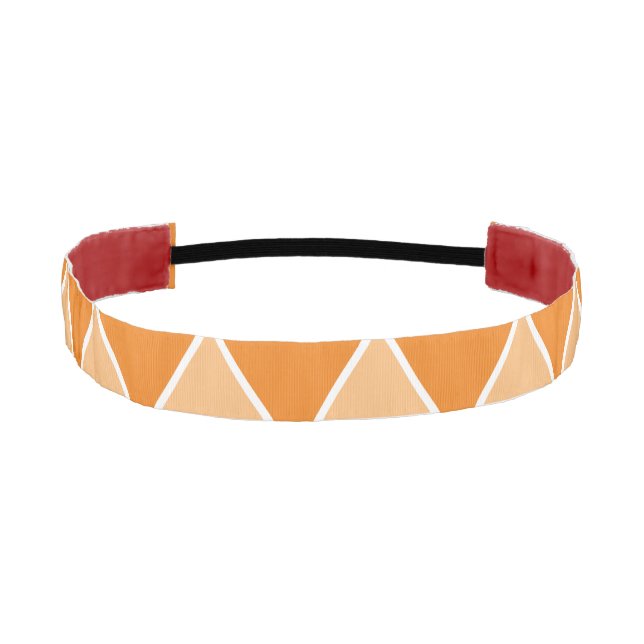Cinta Para La Cabeza Patrón geométrico adorable lindo naranja moda beig (Anverso)
