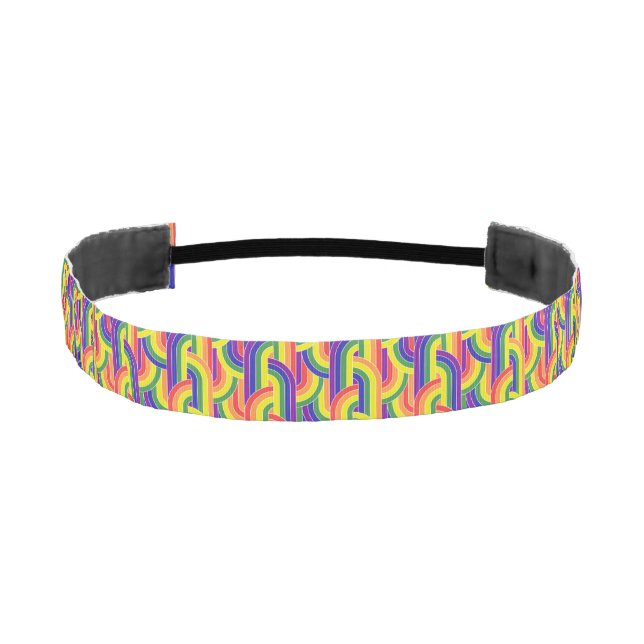 Cinta Para La Cabeza Patrón moderno arco iris (Anverso)