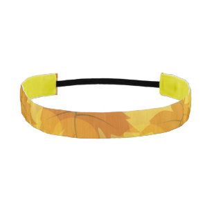 Cinta Para La Cabeza Patrón otoñal con hojas de arce en caída y bokeh