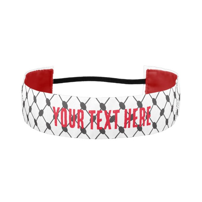Cinta Para La Cabeza Patrón palestino de Keffiyeh (Anverso)
