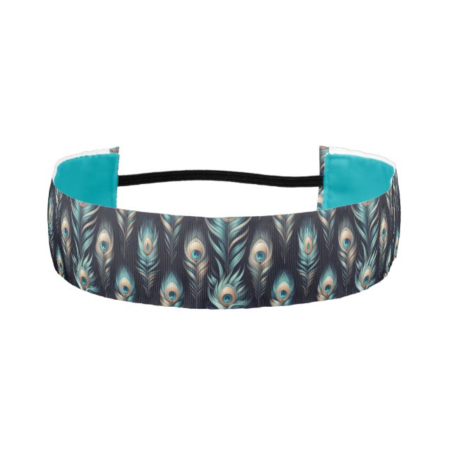 Cinta Para La Cabeza Peacock Plumes (Anverso)