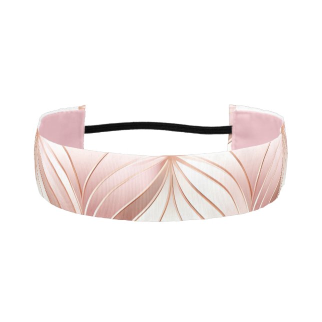 Cinta Para La Cabeza Pearl Rubor Pink Rose Gold (Anverso)