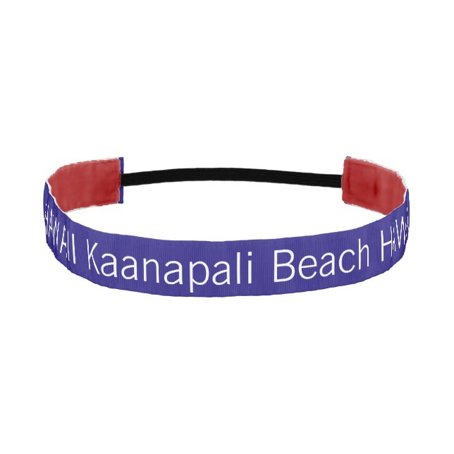 Cinta Para La Cabeza Personalizable divertido de Kaanapali Beach HAWAII (Anverso)