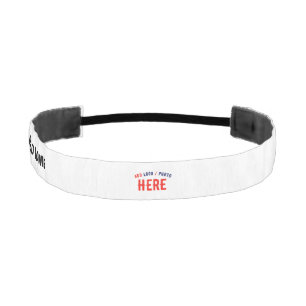 CINTA PARA LA CABEZA PERSONALIZABLE MODERNO ESTILO BLANCO VERIFICADO MA