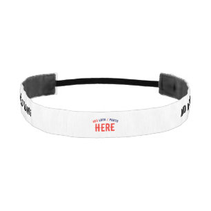 CINTA PARA LA CABEZA PERSONALIZABLE MODERNO ESTILO BLANCO VERIFICADO MA