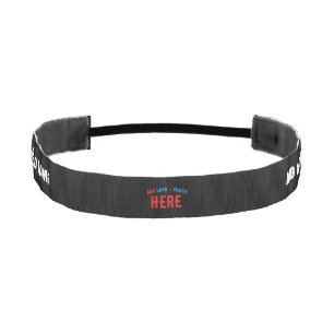 CINTA PARA LA CABEZA PERSONALIZABLE MODERNO ESTILO NEGRO VERIFICADO MAR