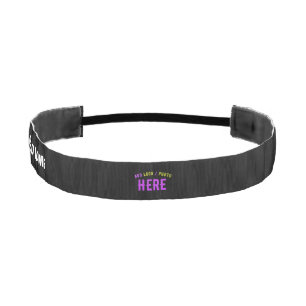CINTA PARA LA CABEZA PERSONALIZABLE MODERNO ESTILO NEGRO VERIFICADO MAR